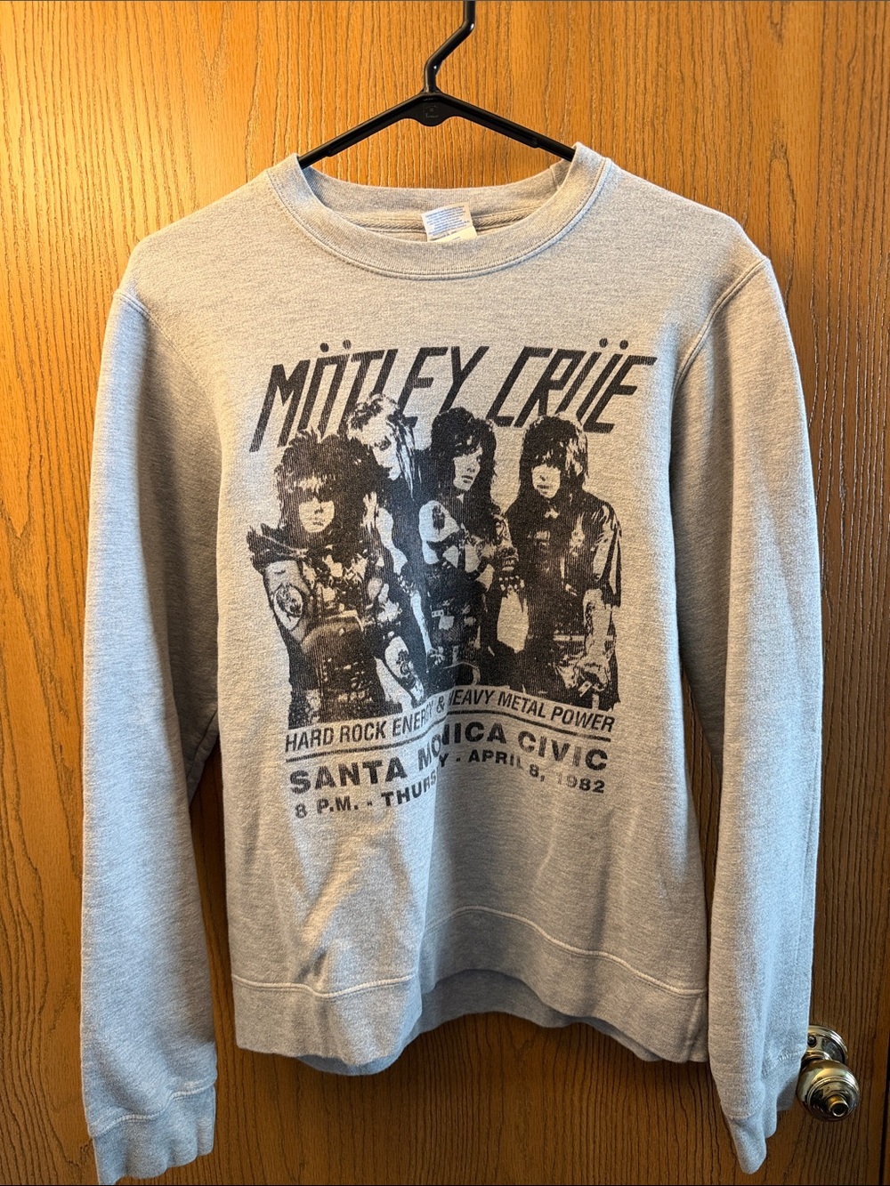 Motley Crue Graphic Crewneck Sweatshirt - Light Gray